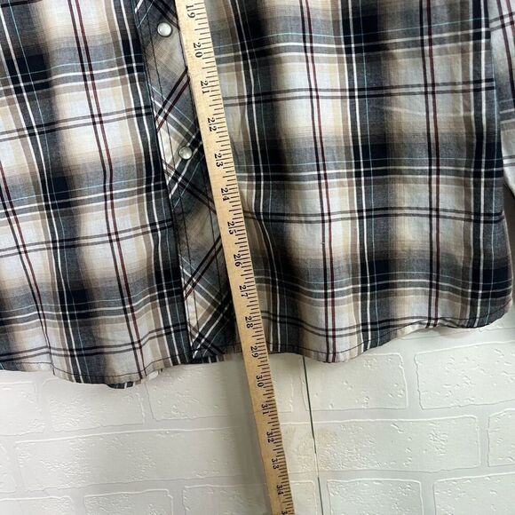 Wrangler Mens Pearl Snap Button Down size XL 46" Chest Cowboy Western - Picture 4 of 11